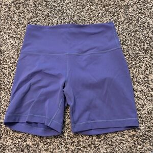 lululemon athletica Wunder Train 6 in Purple High-Rise Athletic Bike Shorts